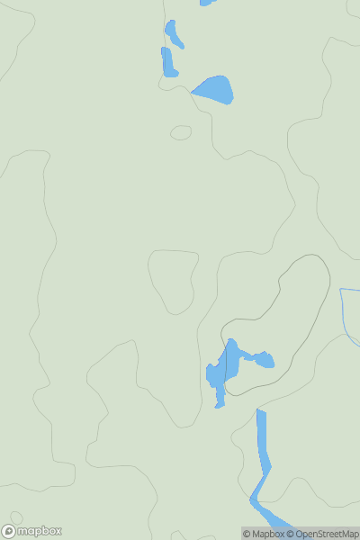 Thumbnail image for Sand Hill [The River Tees to The Wash] showing contour plot for surrounding peak